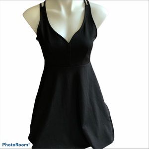Strappy Black Mini Dress